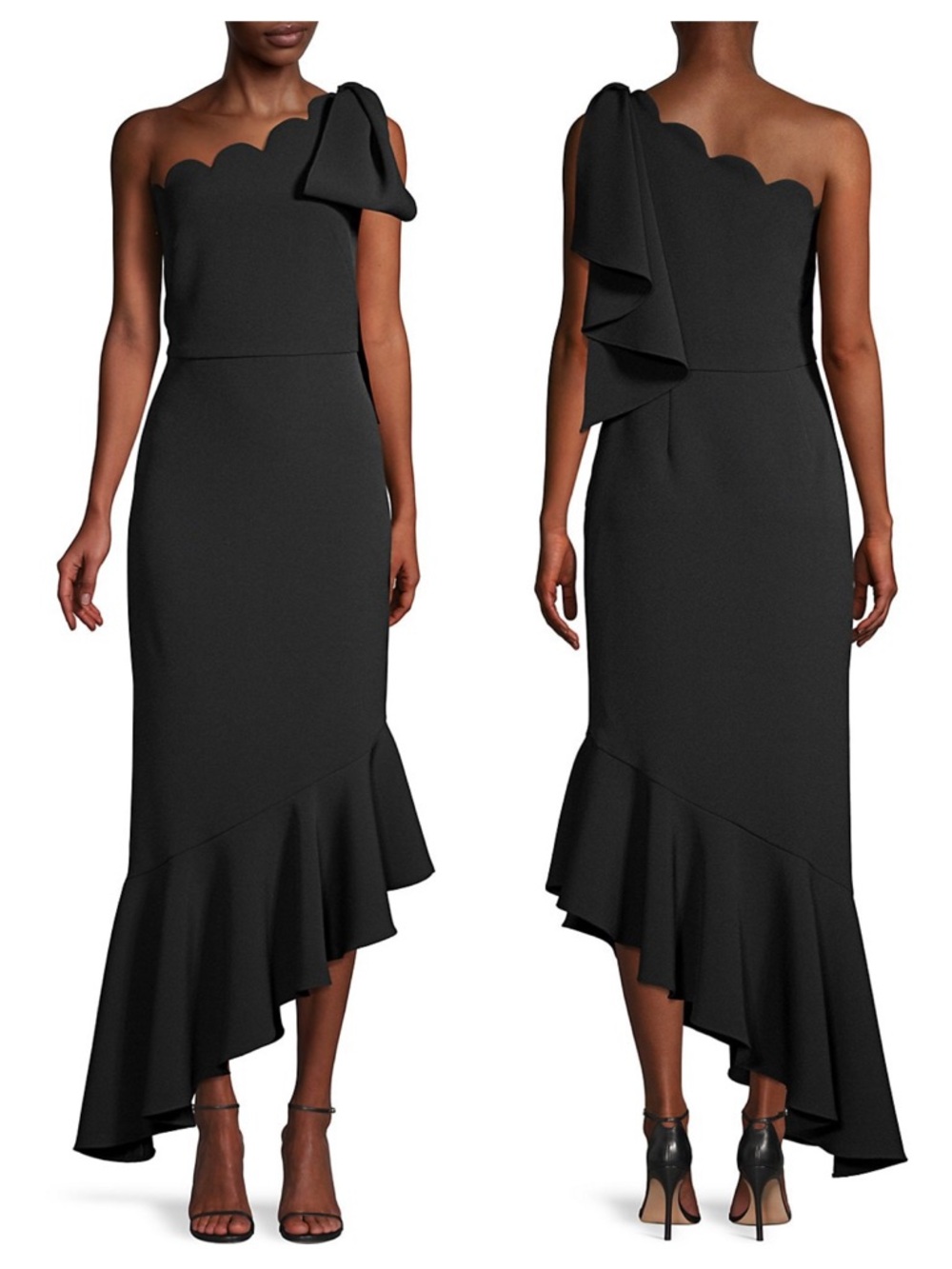 SHOSHANNA Ainsa Asymmetrical Bow Dress - Picture 13 of 13